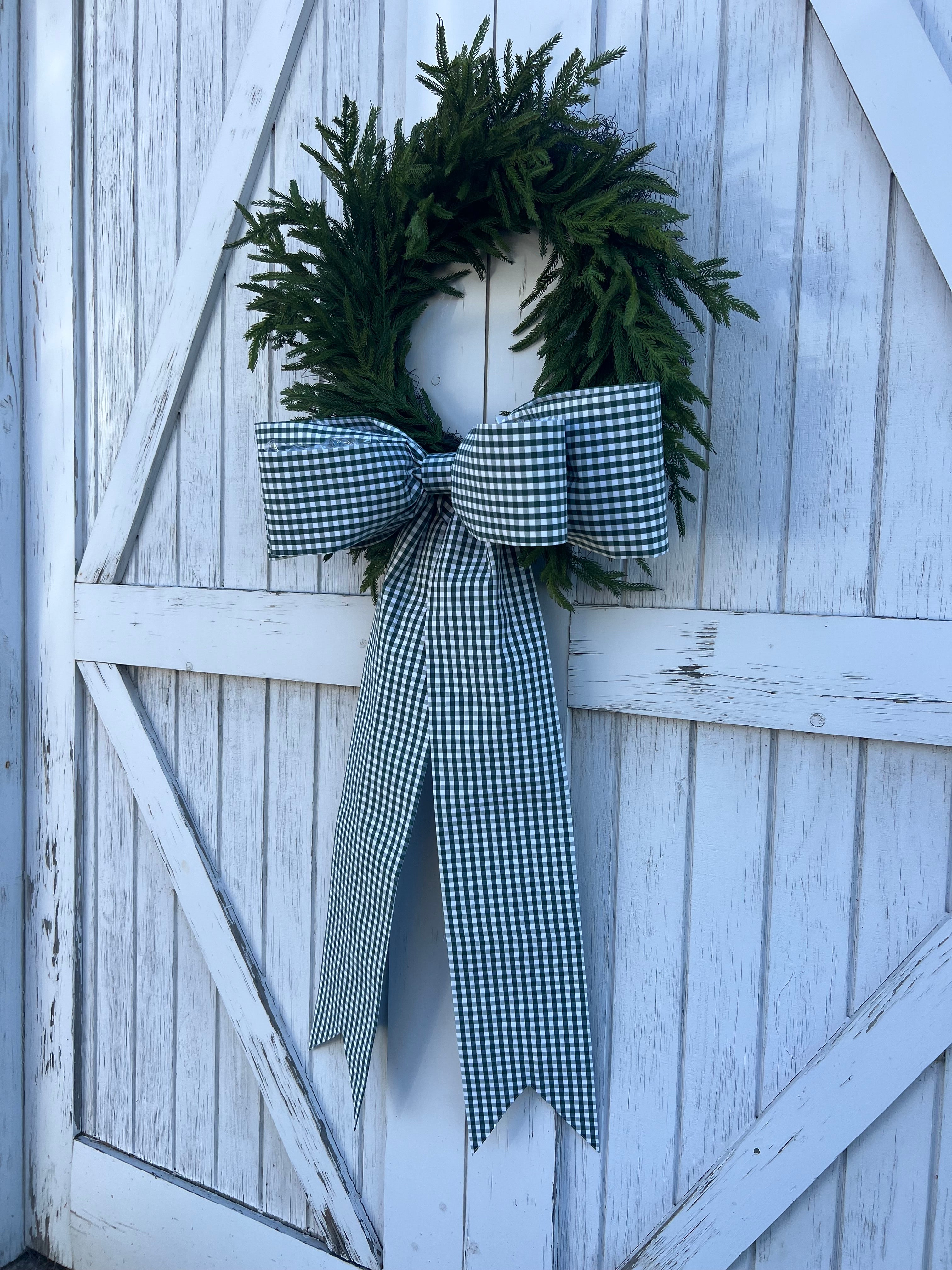 Green Buffalo Check Bow