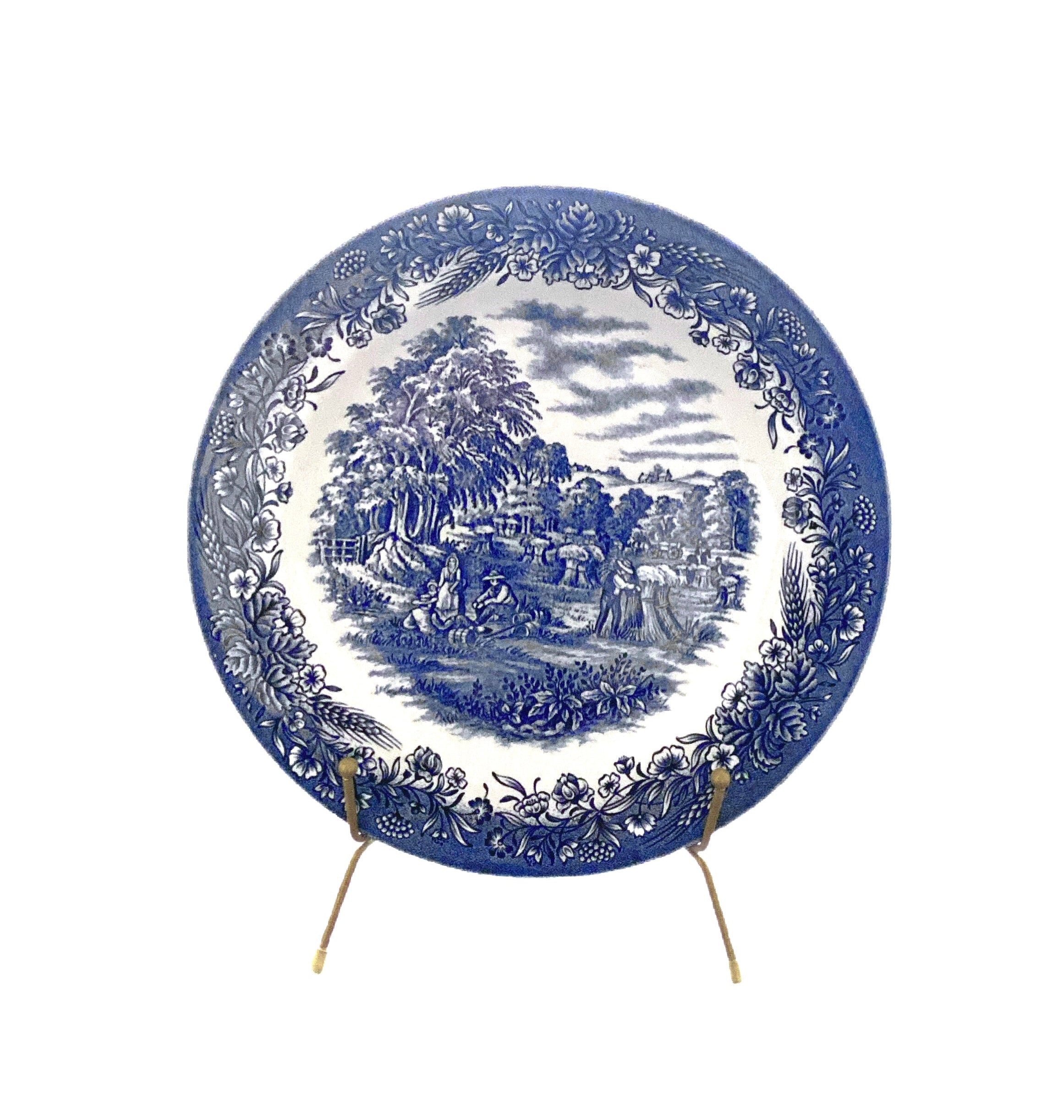 Vintage Churchill Currier & Ives Harvest Dinner Plates