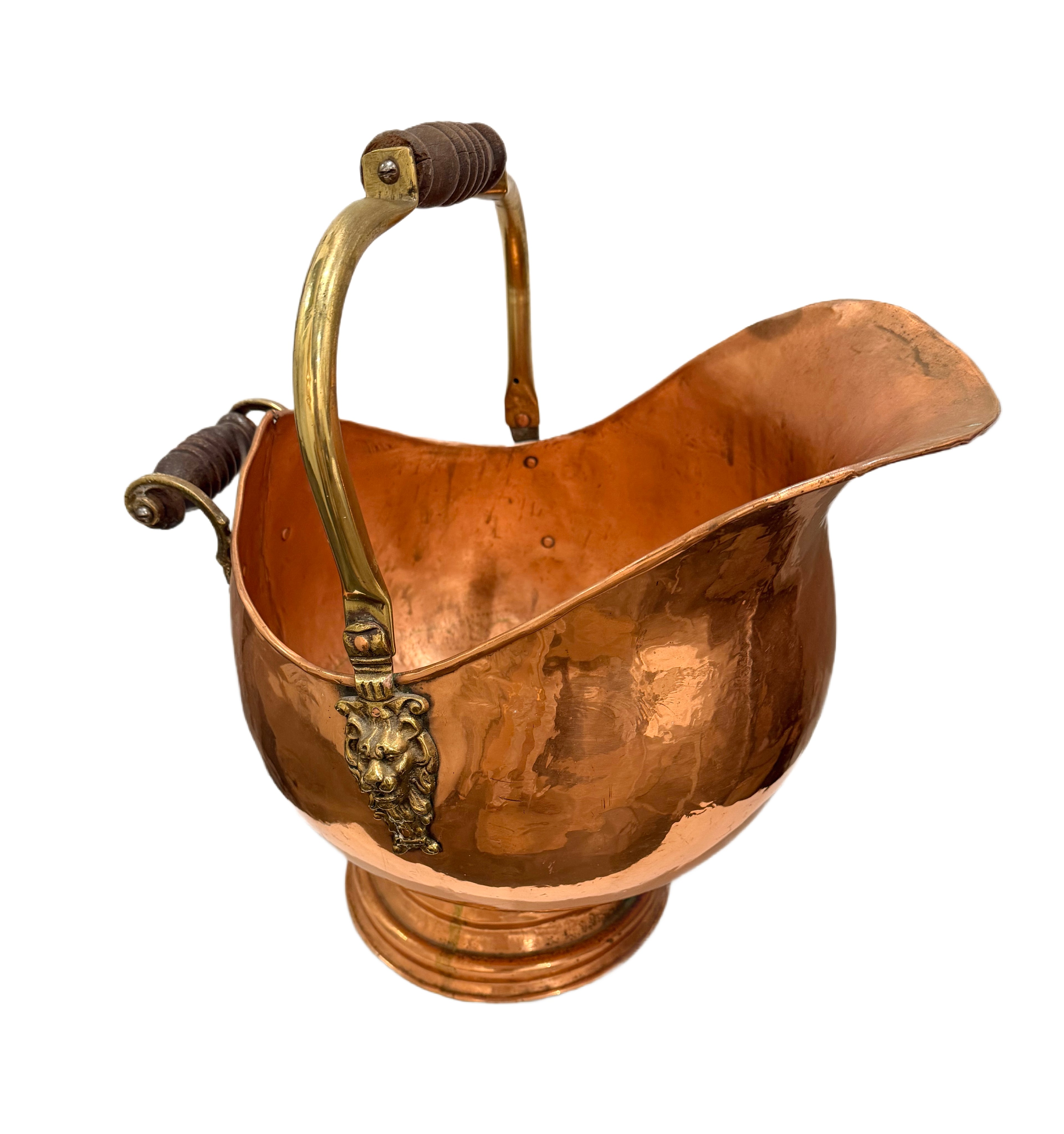 Beautiful Copper & Brass Coal Bucket