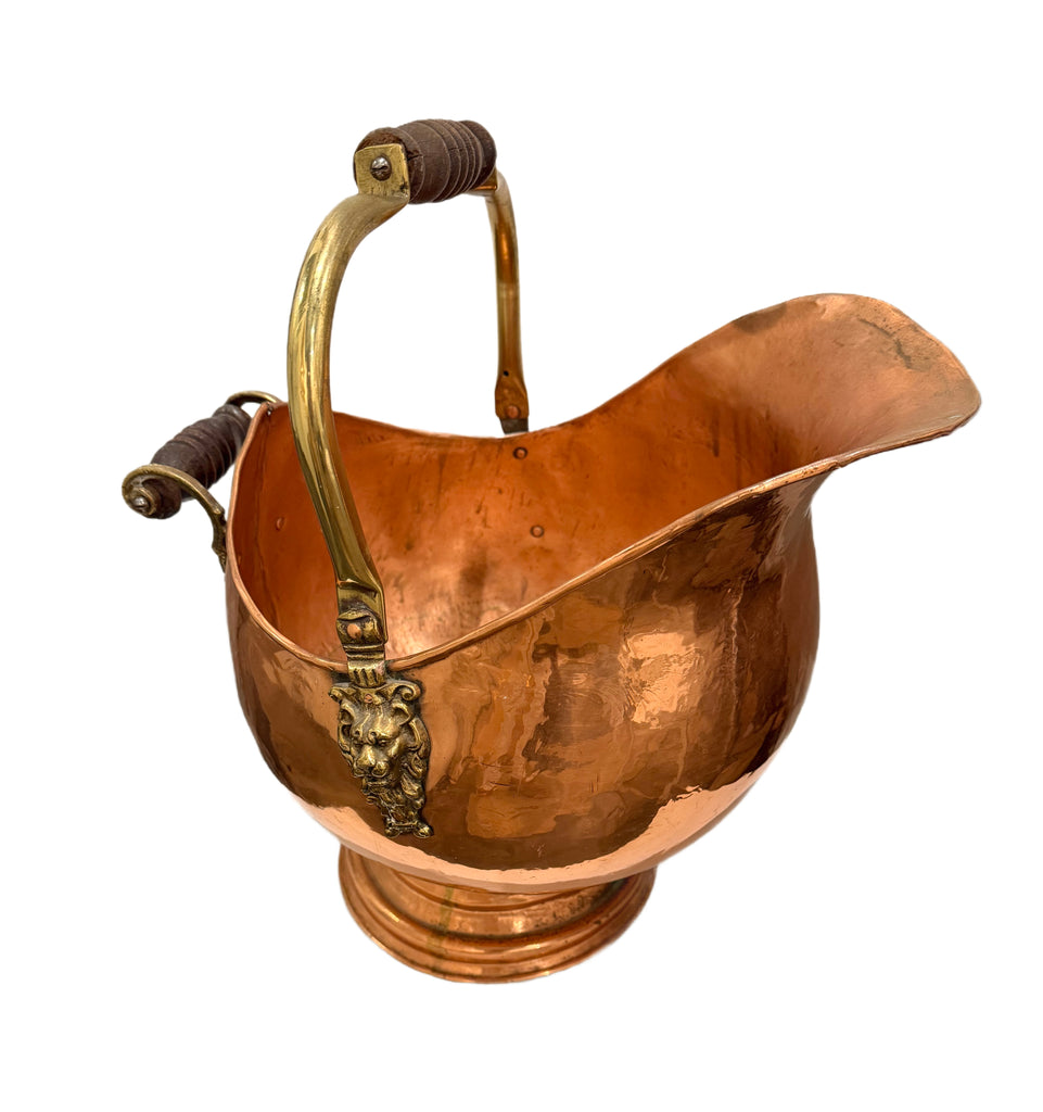 Beautiful Copper & Brass Coal Bucket
