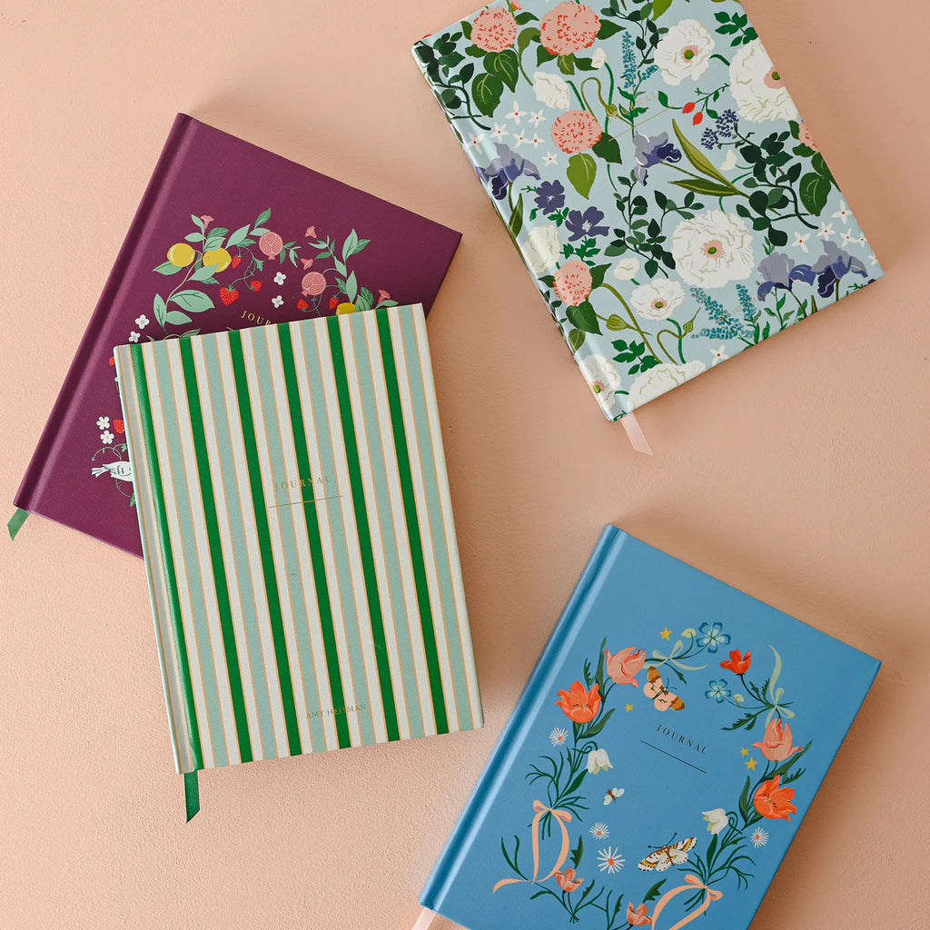 Blue Primavera Hardcover Journal