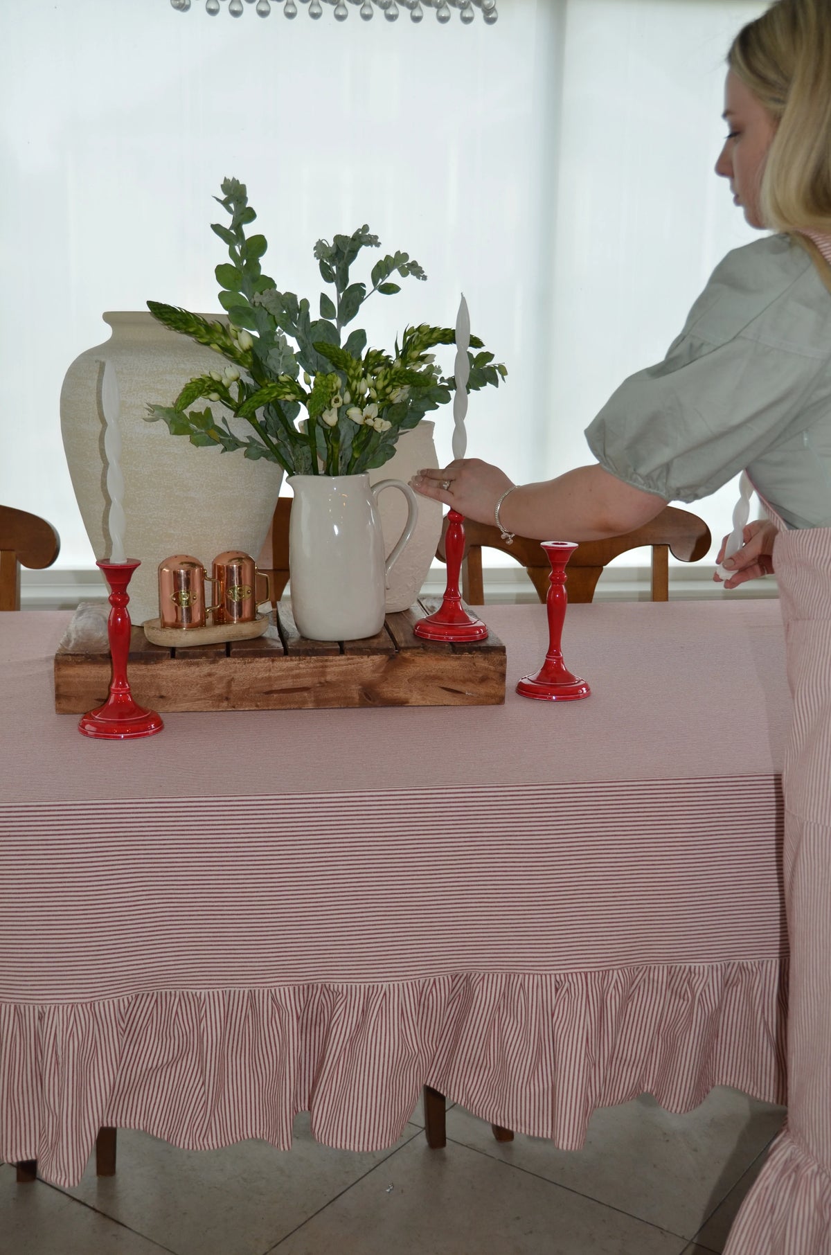 Heritage Ticking Stripe Tablecloth
