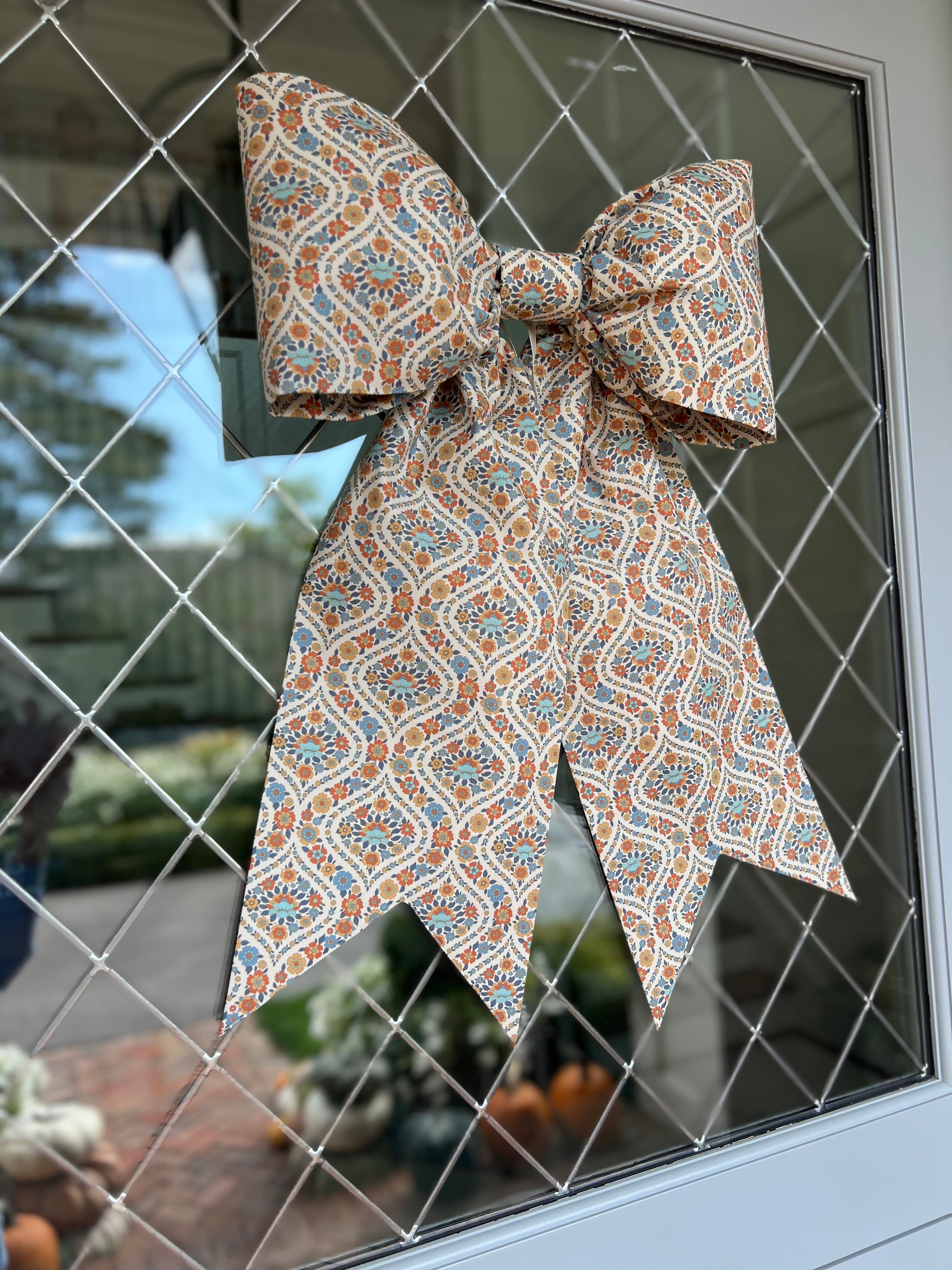 Autumn Floral Bow