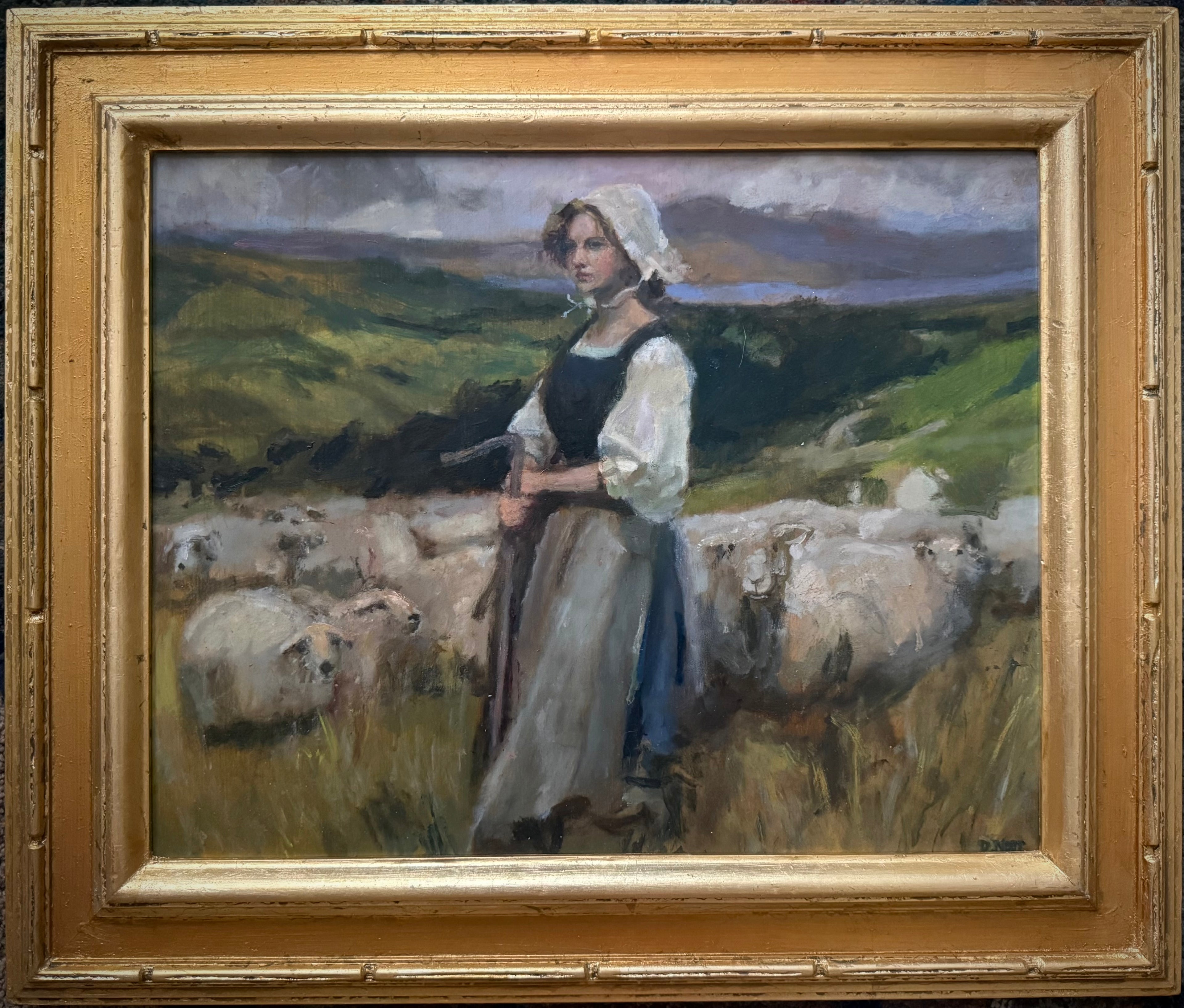 Golden Haired Shepherd Girl