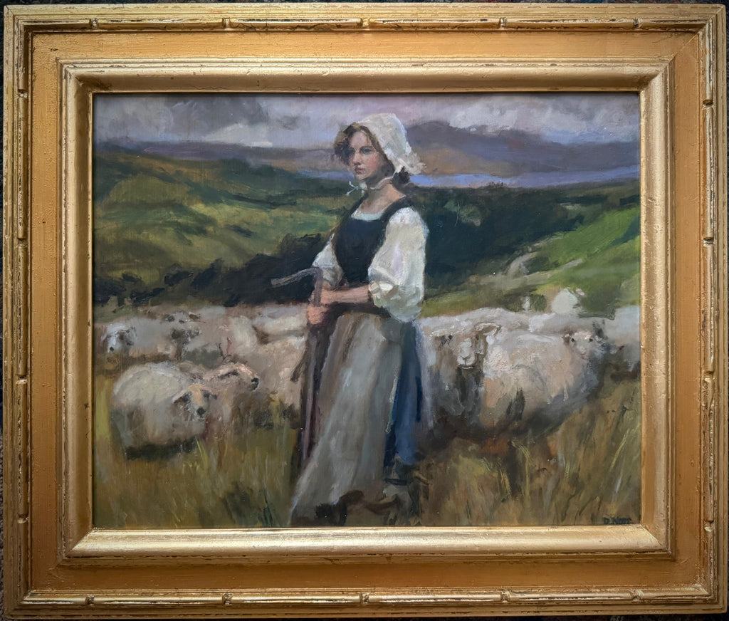 Golden Haired Shepherd Girl