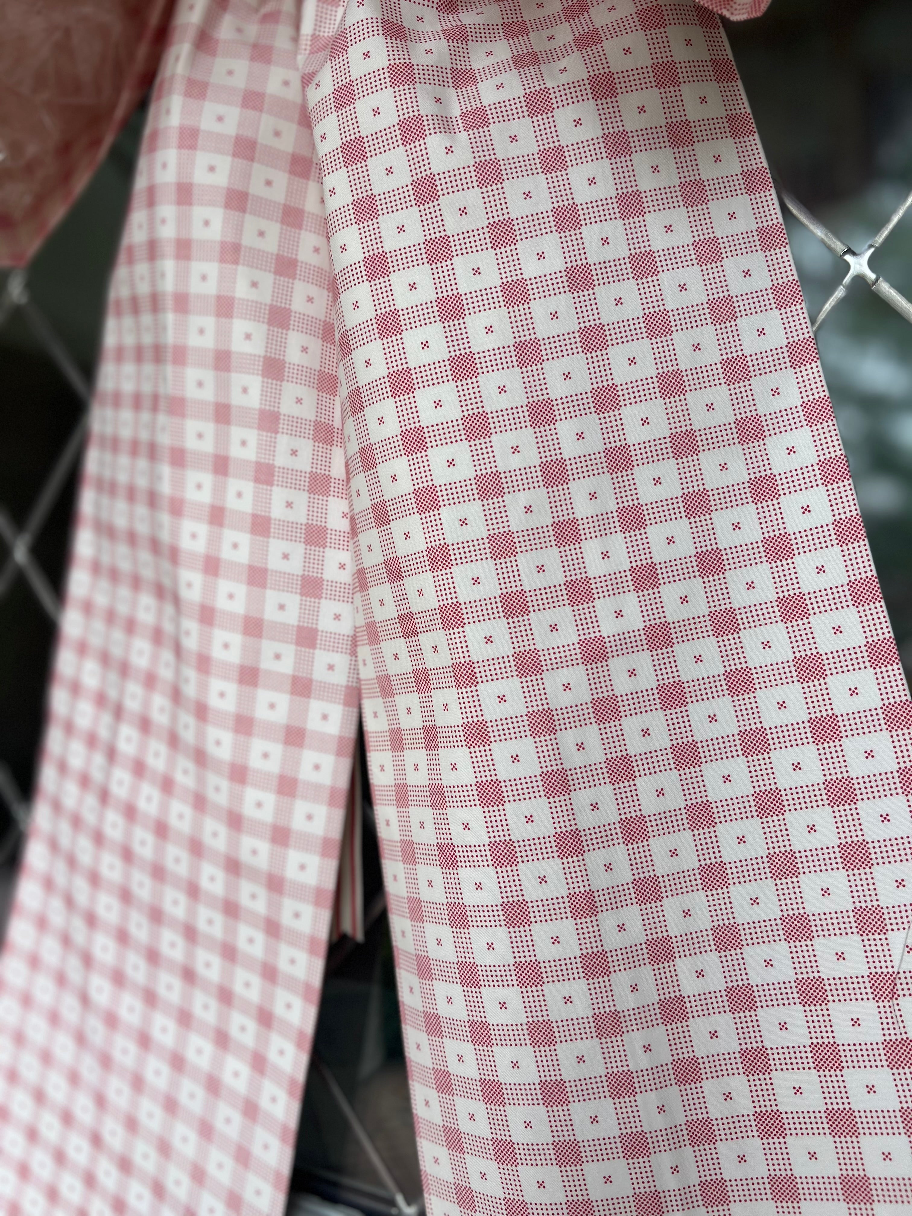 Dotted Red Gingham Bow