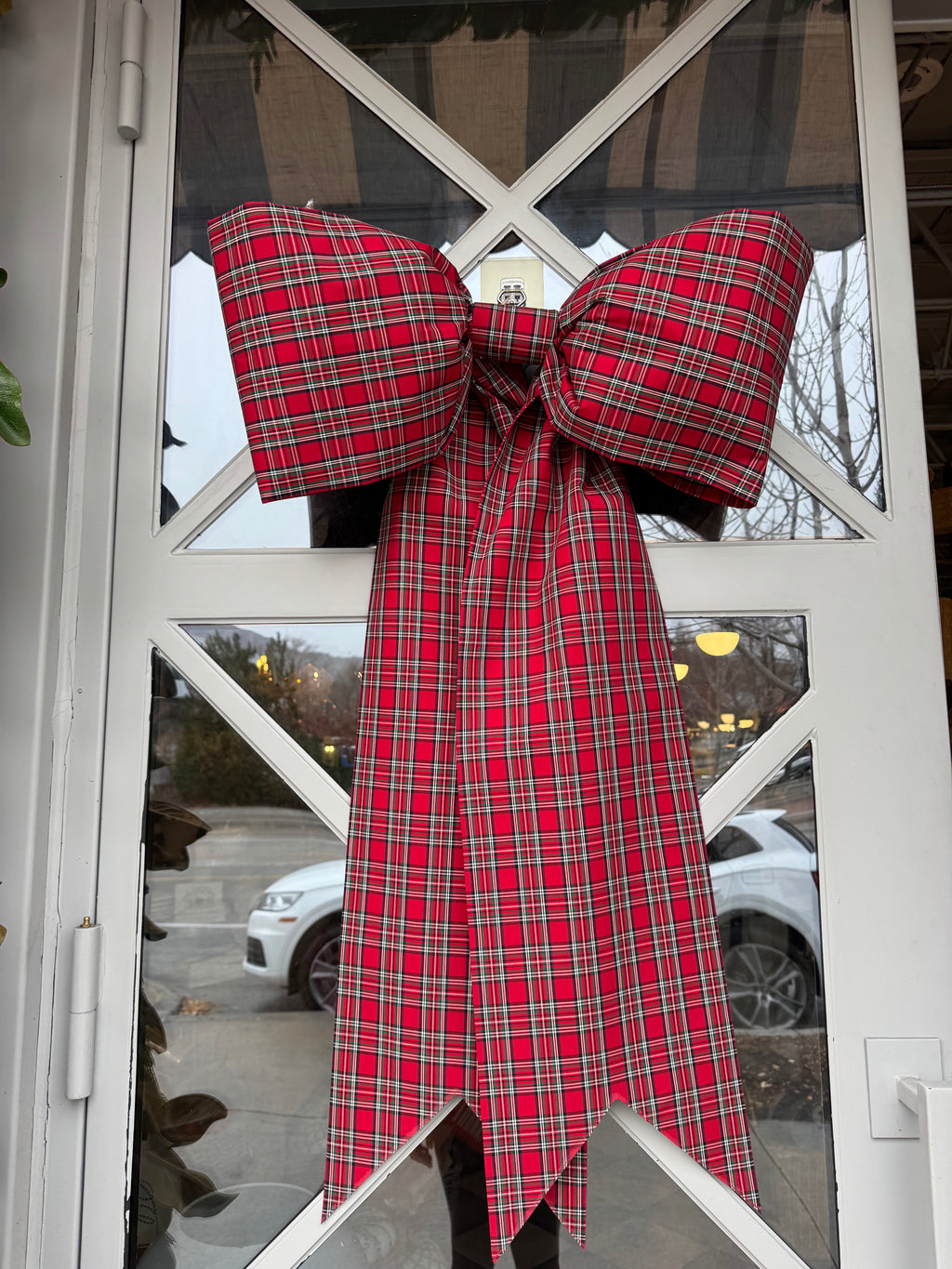 Classic Red Tartan Bow