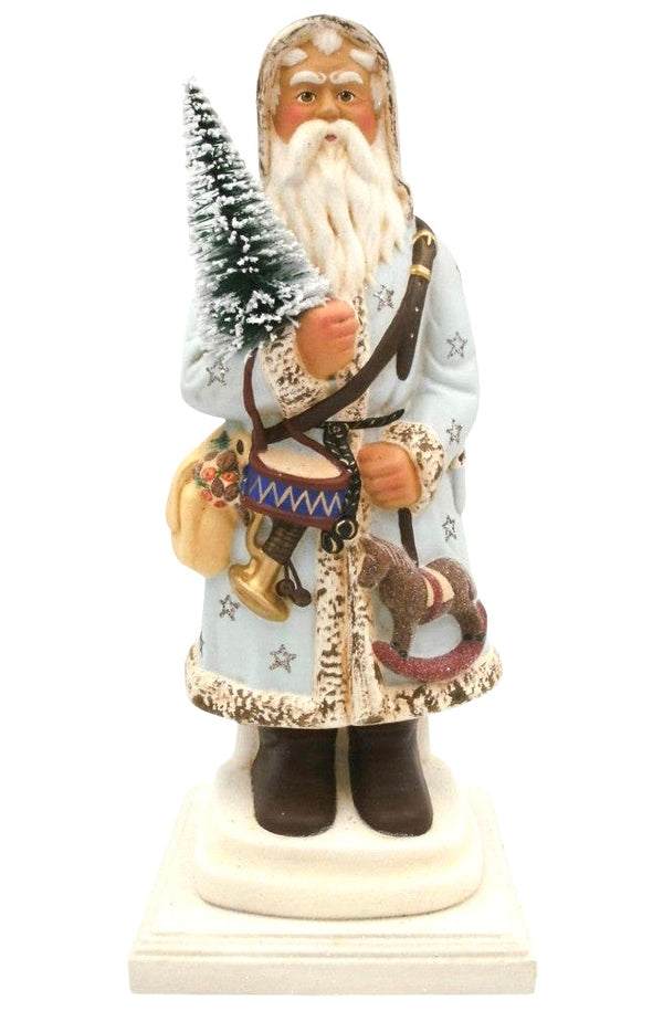 Blue Santa Schaller Figurine