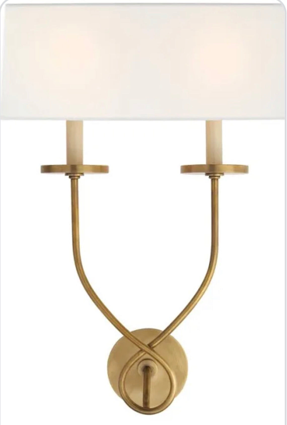 IN STORE Symmetric Twist Double Sconce