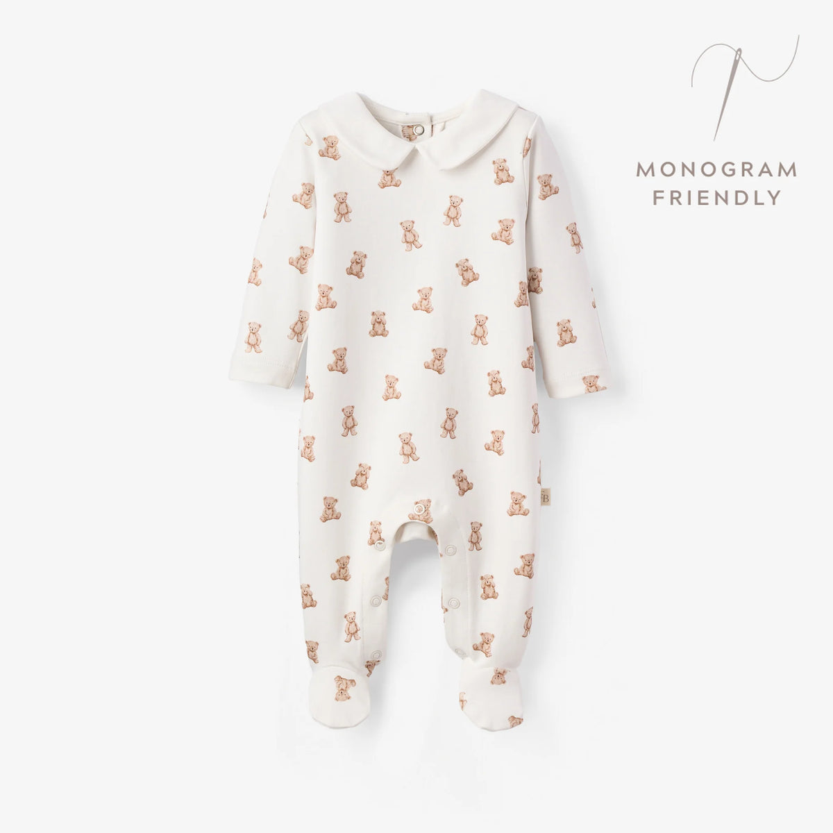 Teddy Bear Double Layered Collar Jumpsuit