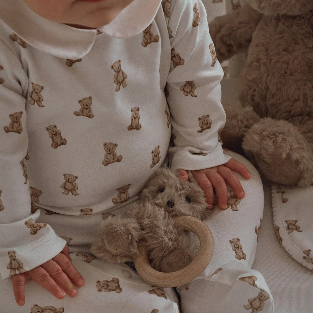 Teddy Bear Double Layered Collar Jumpsuit