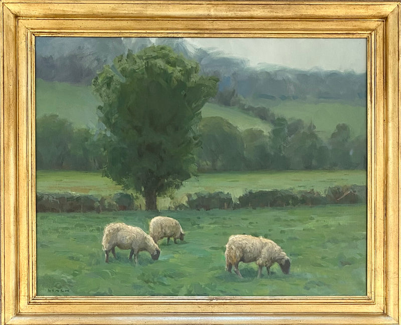 Somerset Sheep on a Hill