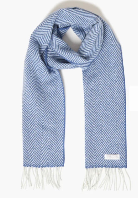 Herringbone Cashmere Blend Scarf, assorted colors