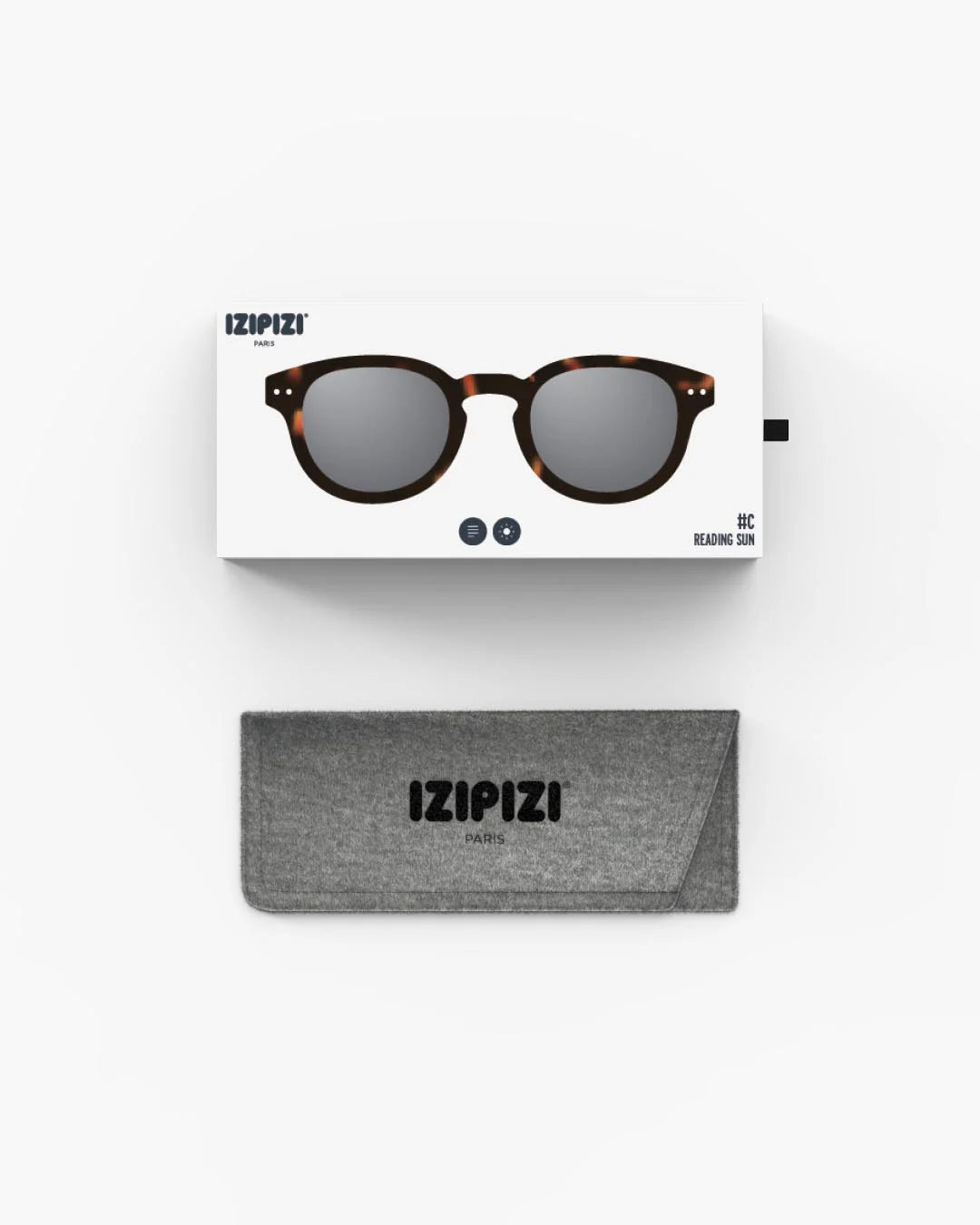 #C Tortoise Reading Sun Glasses