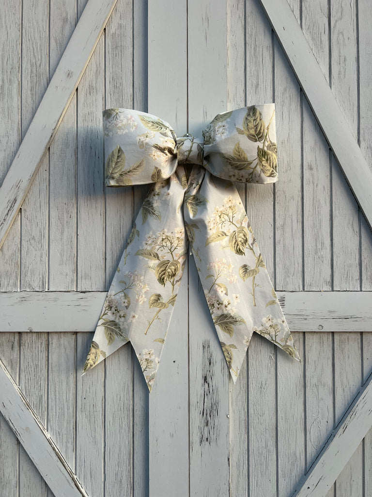Designer Eloise Blue Porcelin Floral Bow