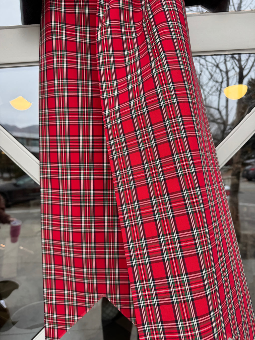 Classic Red Tartan Bow