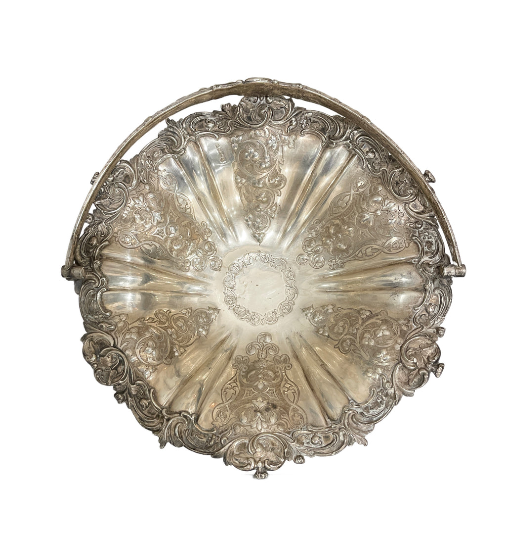 Vintage Sterling Silver Basket