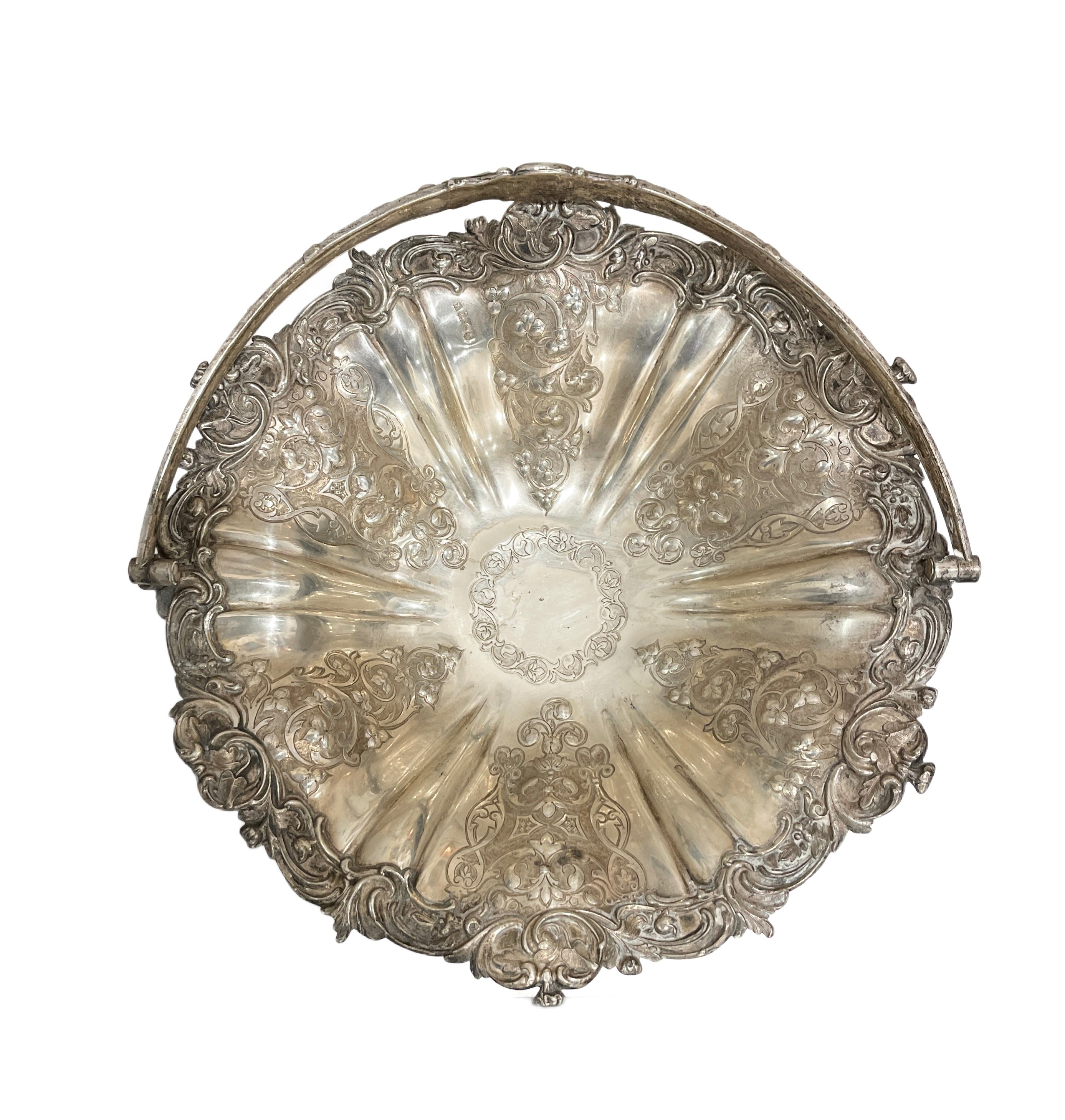 Vintage Sterling Silver Basket