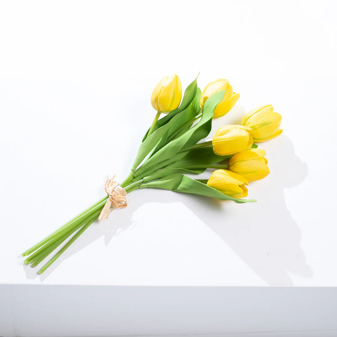 Yellow Real Touch Mini Tulip Bundle