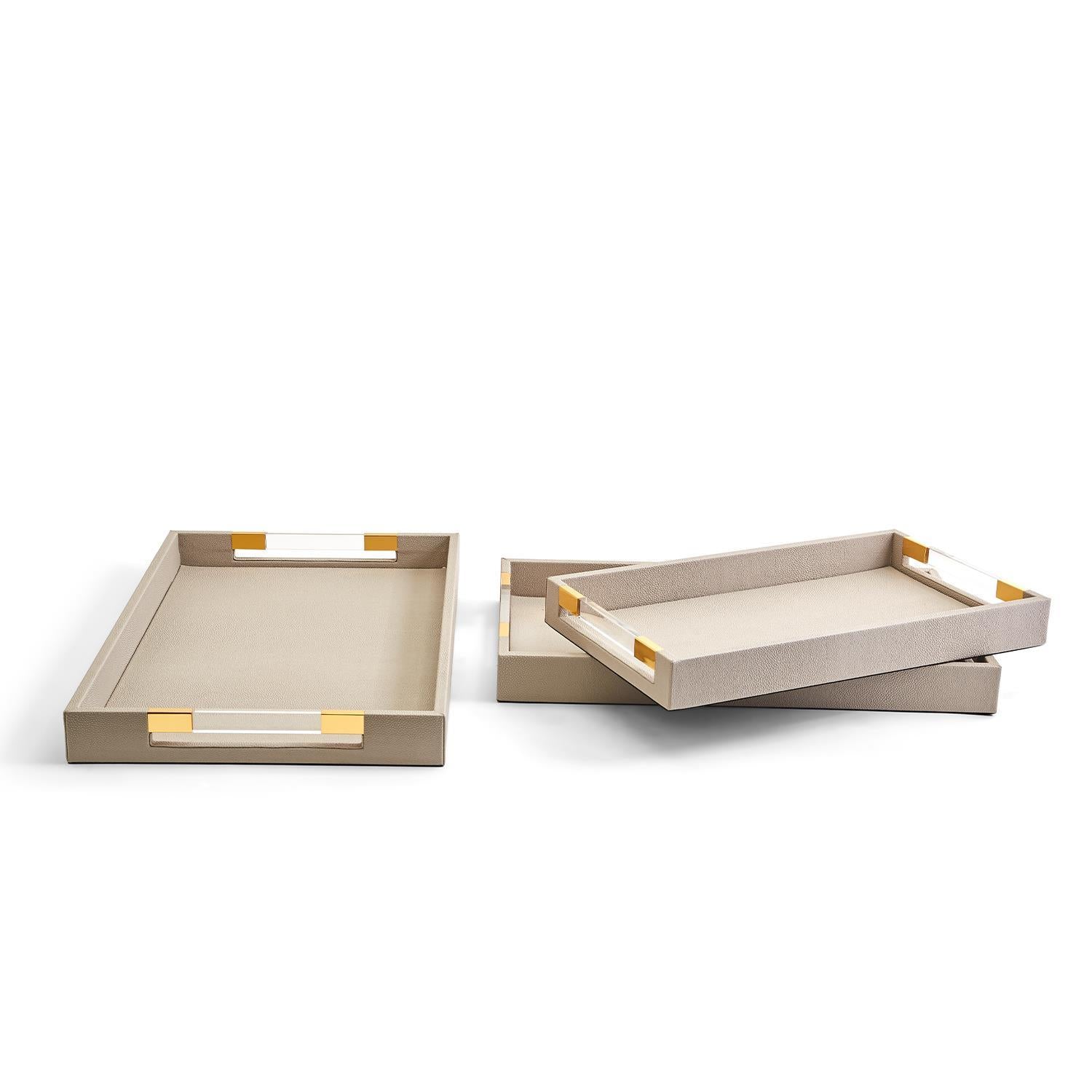 Taupe Rectangle Tray