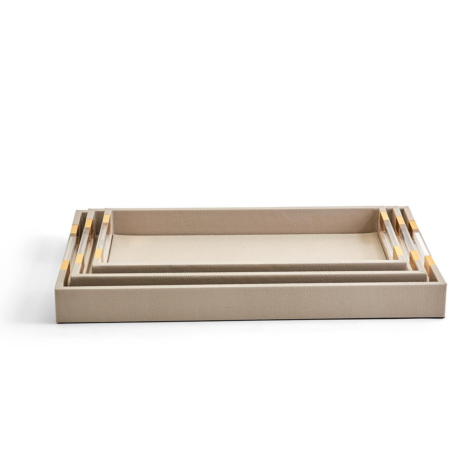 Taupe Rectangle Tray