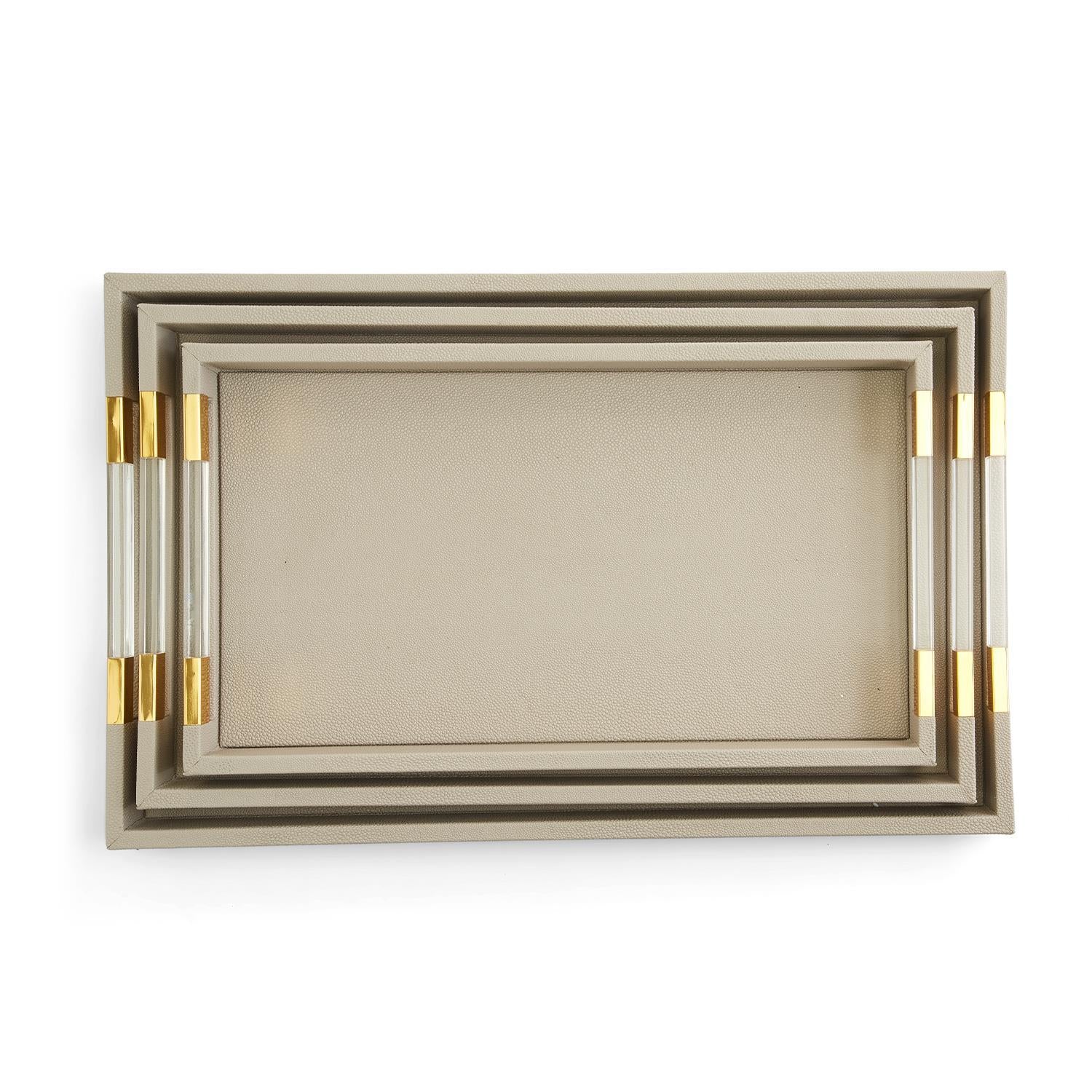 Taupe Rectangle Tray