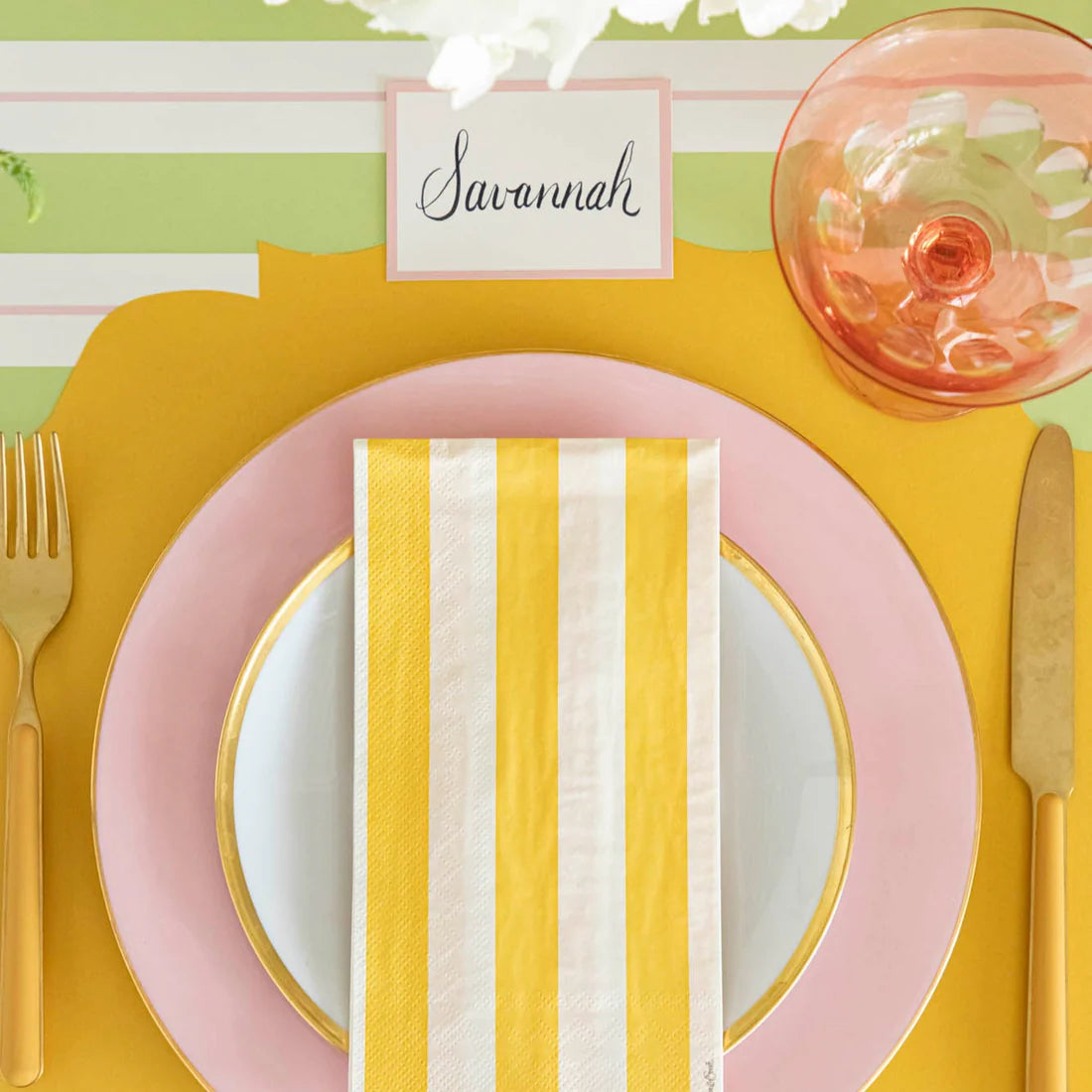Pink Frame Place Card