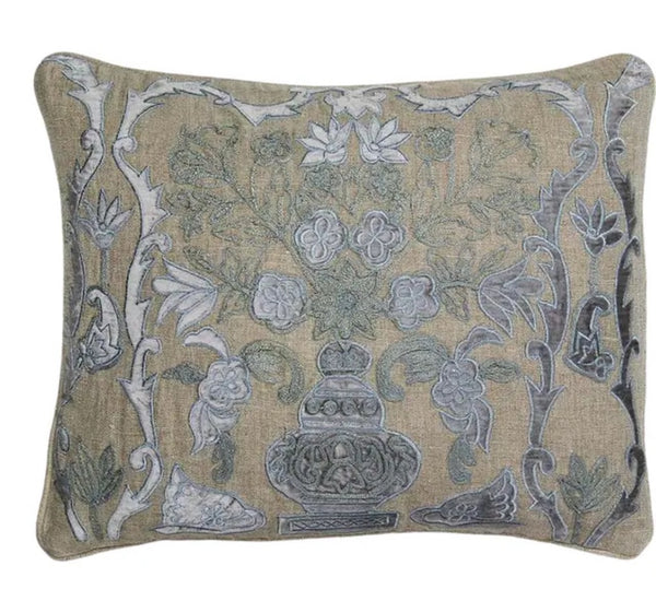 Provence Linen & Velvet  Pillow