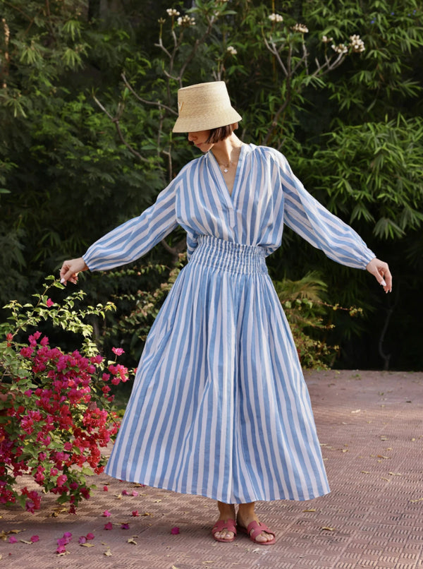 Porto Blue Stripe Skirt