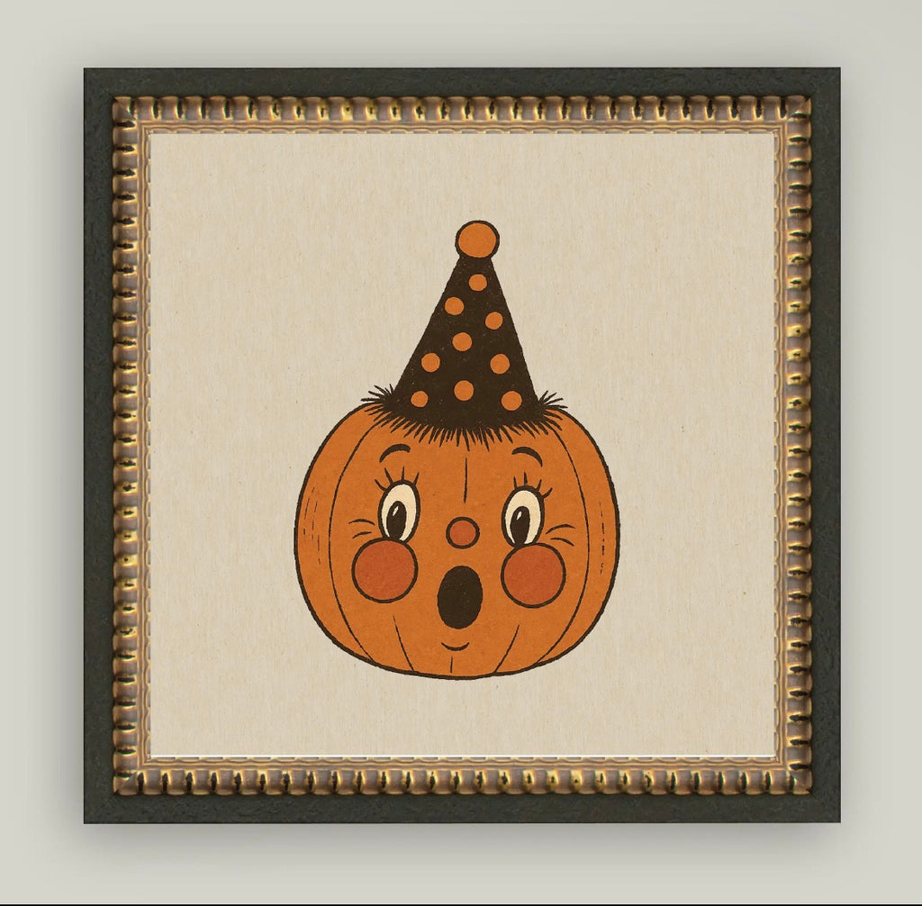 Party Pumpkin Framed Art