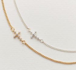 In Line Cross Necklace