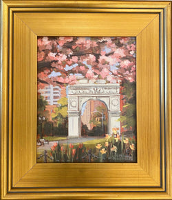 Cherry Blossoms in Washington Square Giclee