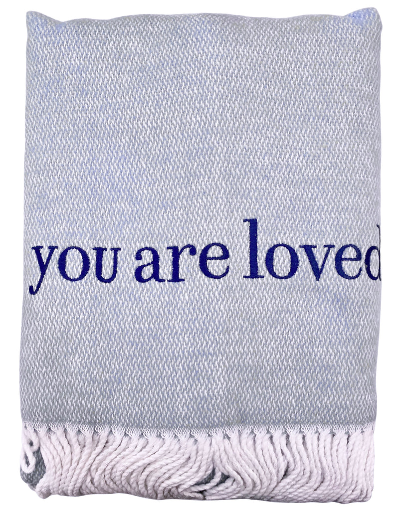 Pezzo Throw Blanket- "you are loved"
