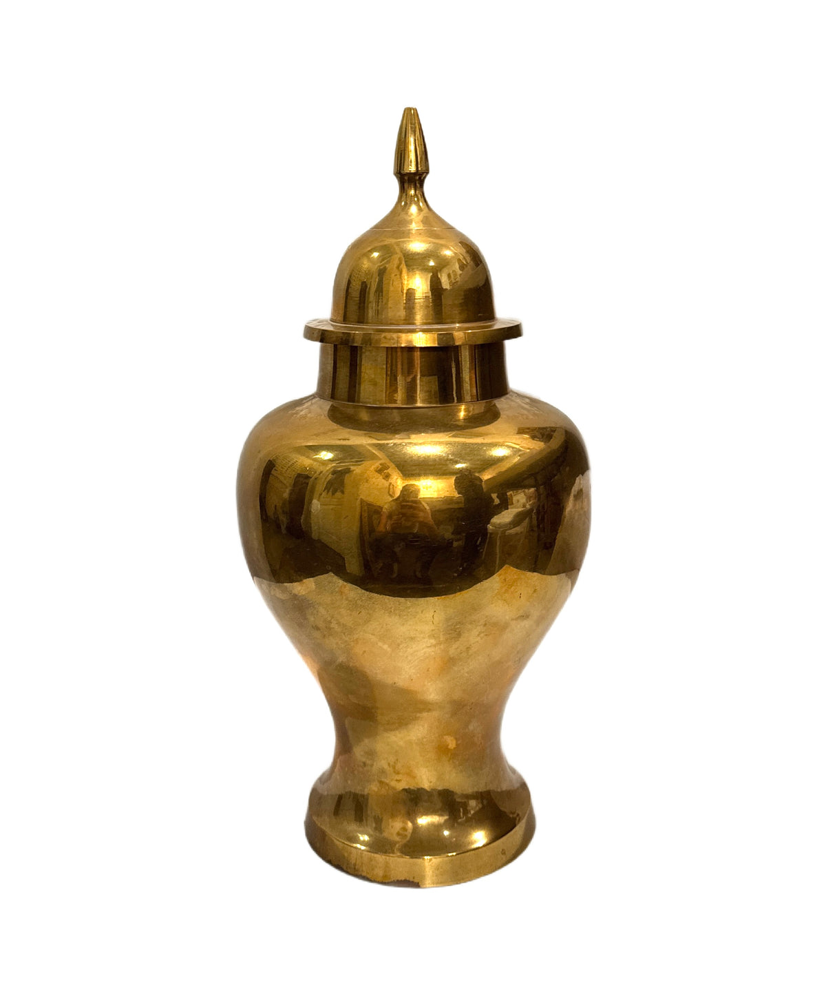 Solid Brass Ginger Jar