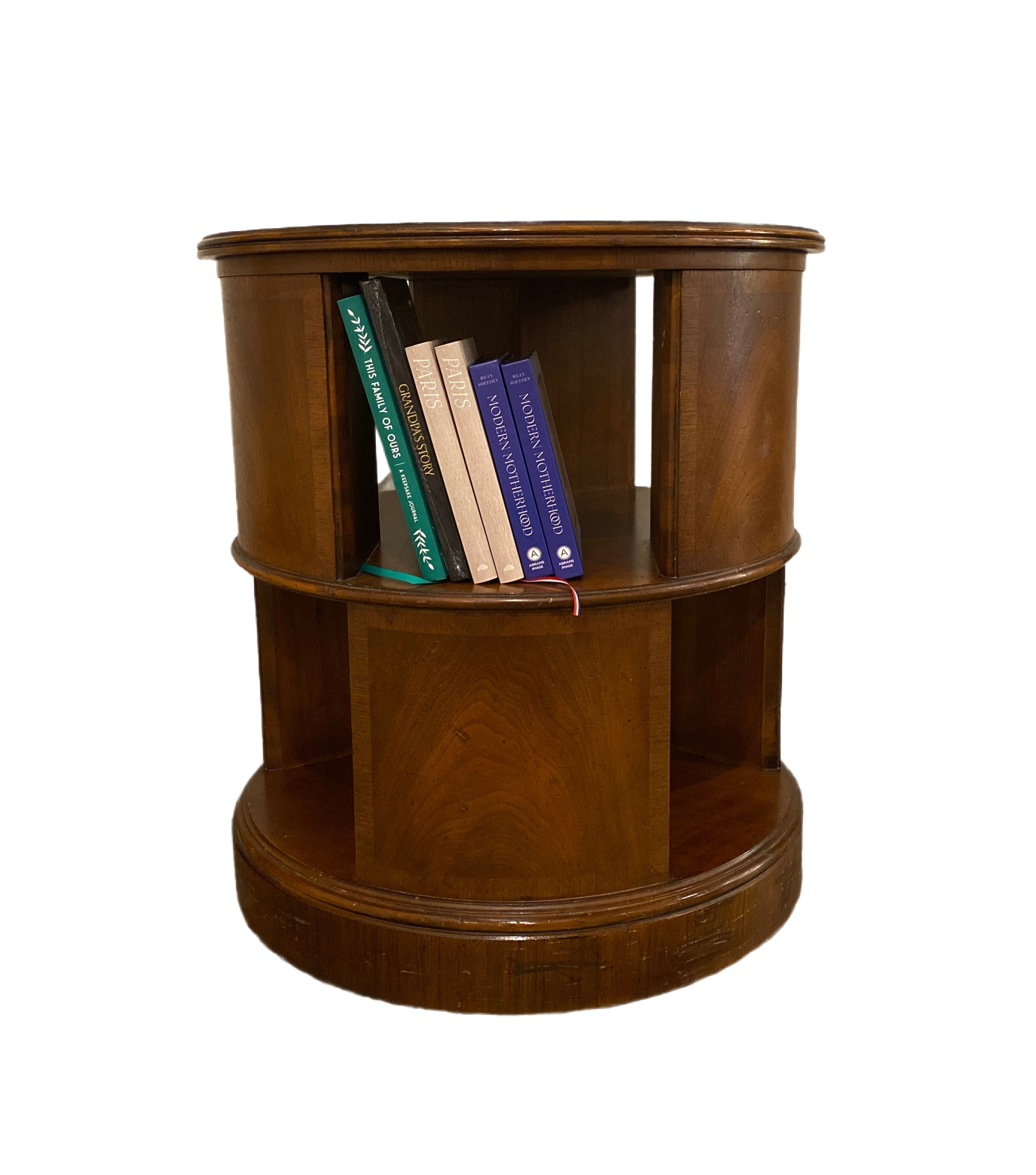 Henredon Folio Four Revolving Bookcase Round End Table