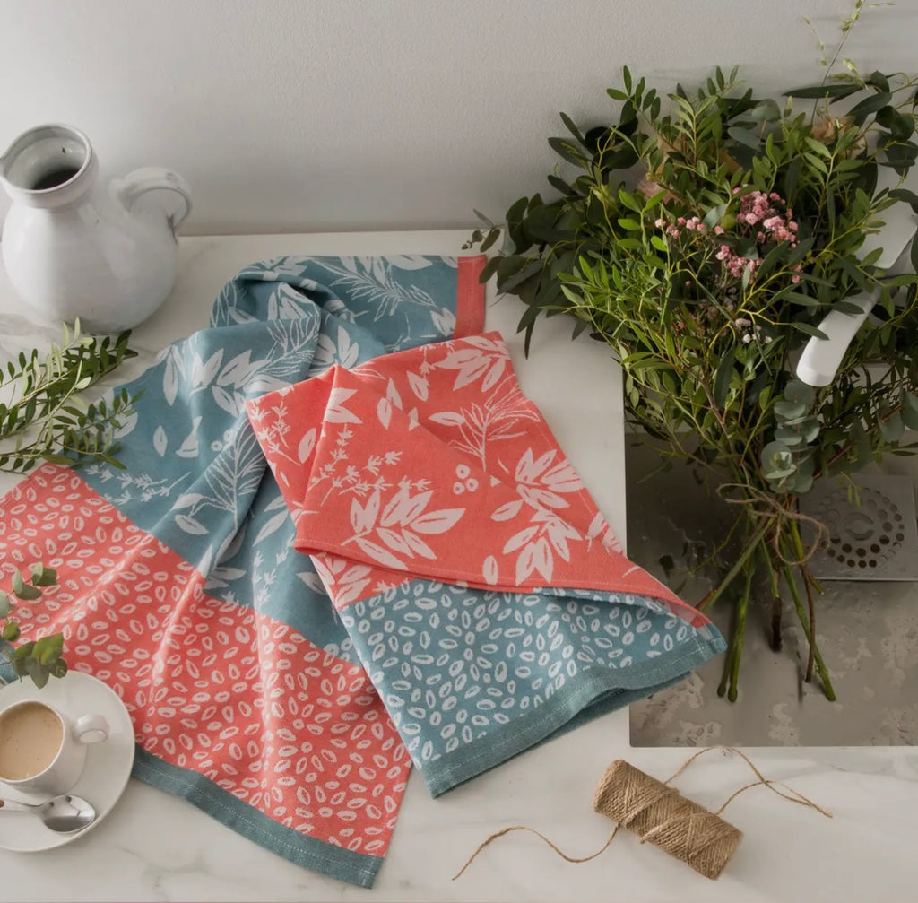 Torchon “Feuillage Bleu” Dish Towel