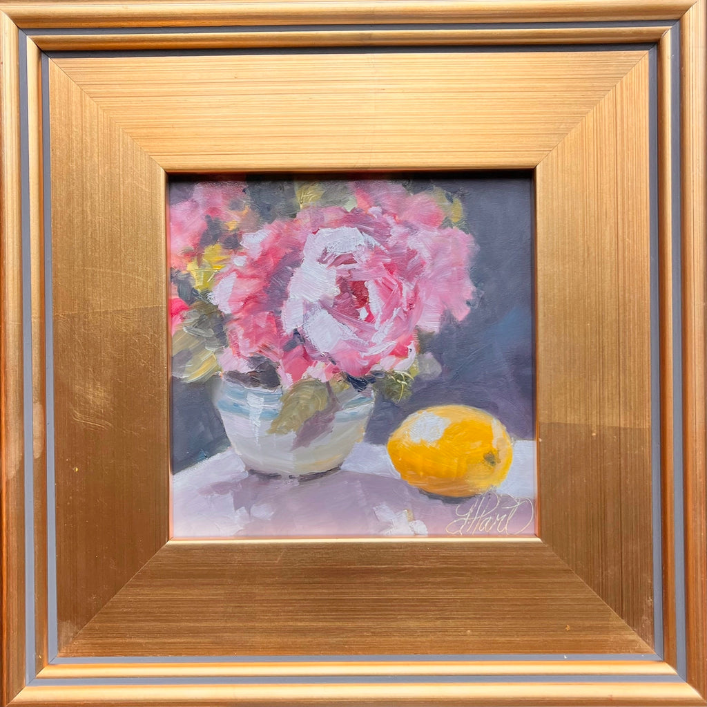 Pink Floral with Lemon