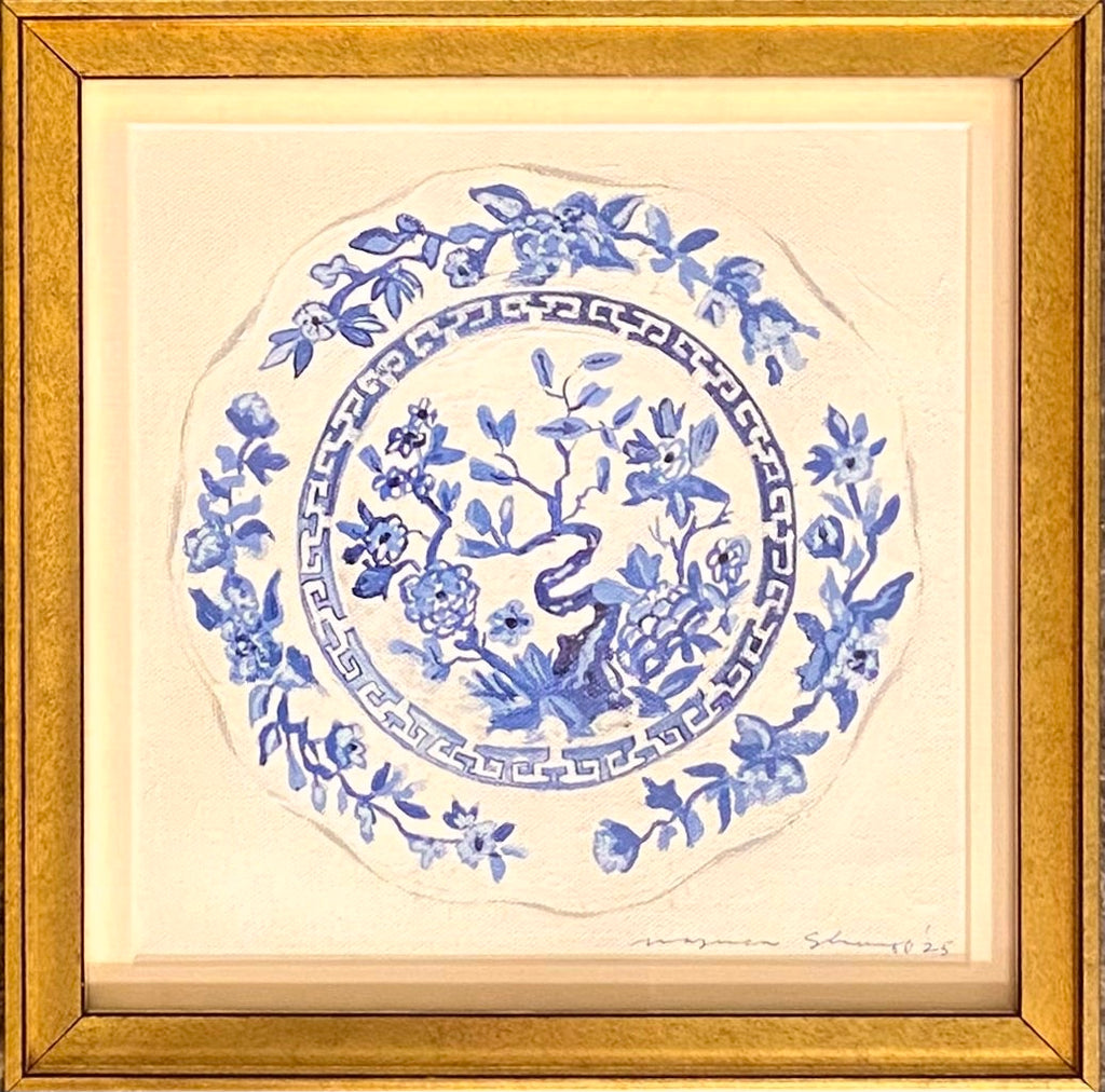 Blue and White Plate