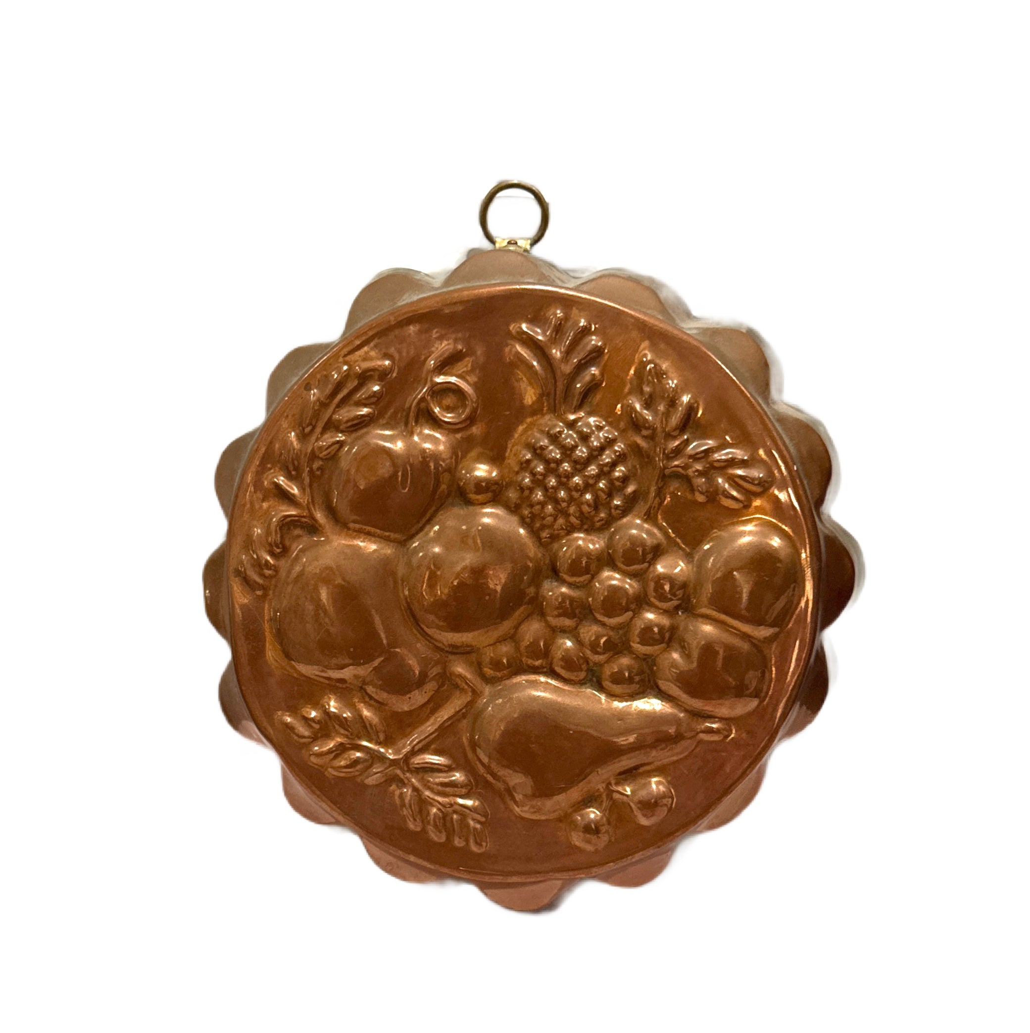 Copper Fruit Fluted Mold