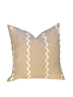 Quilted Scroll Matelasse/ Lazare Appliqué Custom Pillow