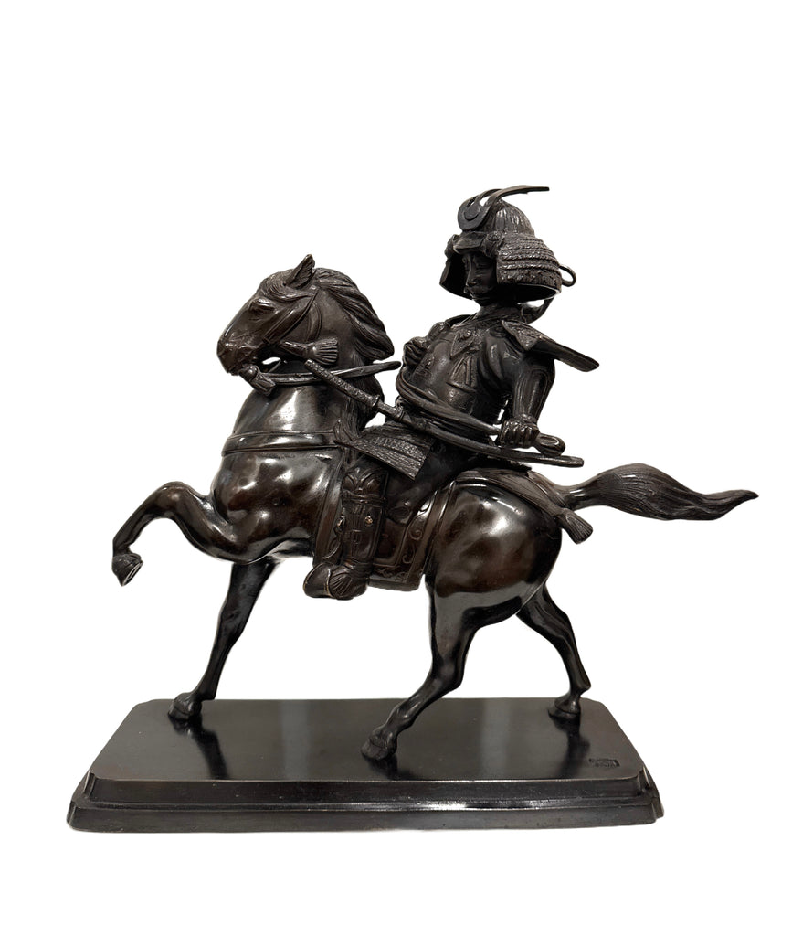 Antique Japanese Bronze Samurai
