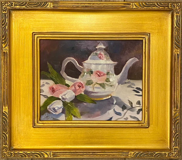 Teapot with Tulips