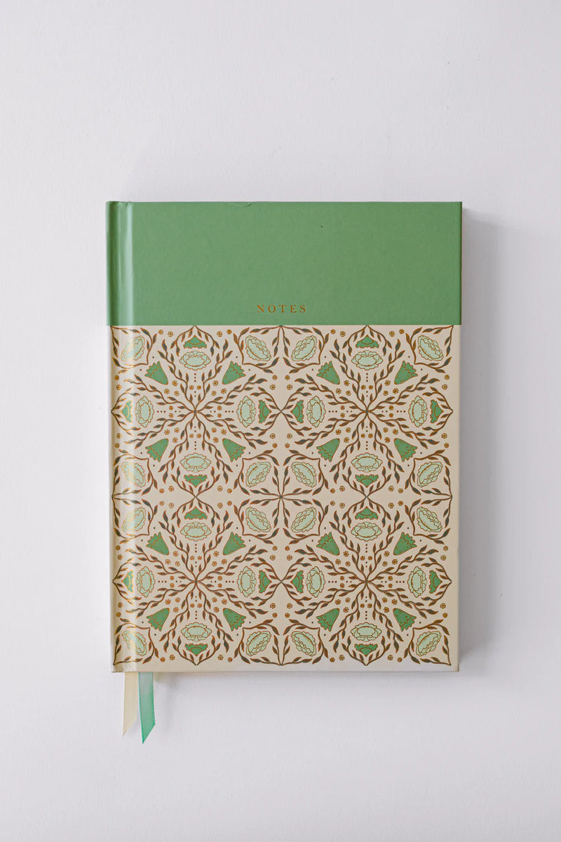 Folk Pattern Hardcover Notebook
