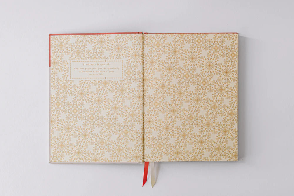 Folk Pattern Hardcover Notebook