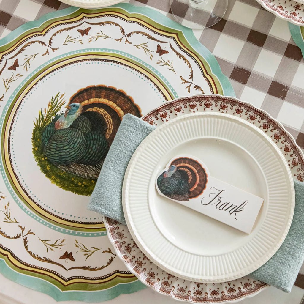 Die-cut Heritage Turkey China Placemats