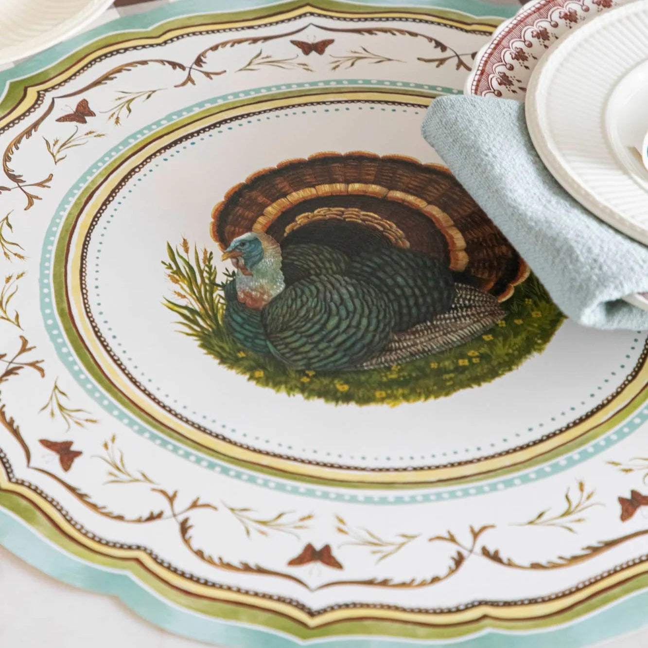 Die-cut Heritage Turkey China Placemats