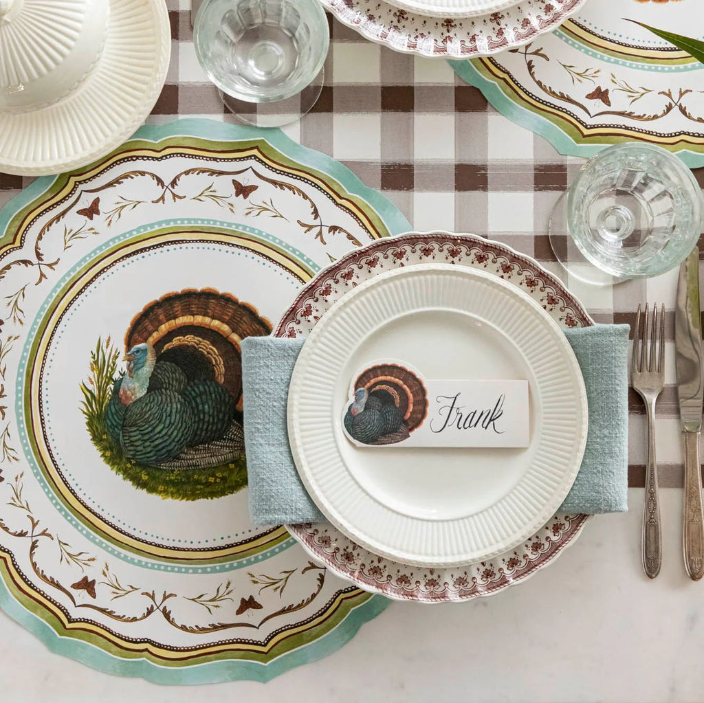 Die-cut Heritage Turkey China Placemats