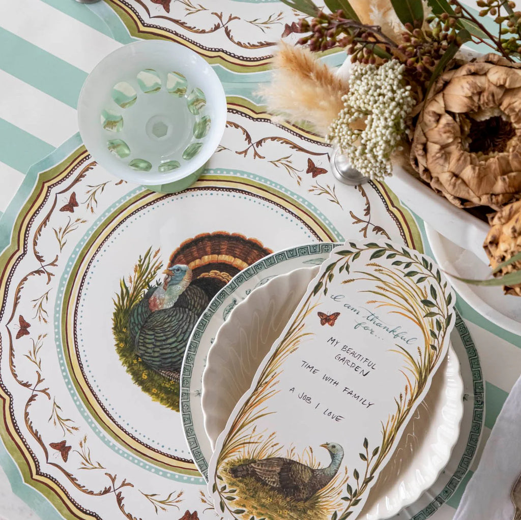 Die-cut Heritage Turkey China Placemats