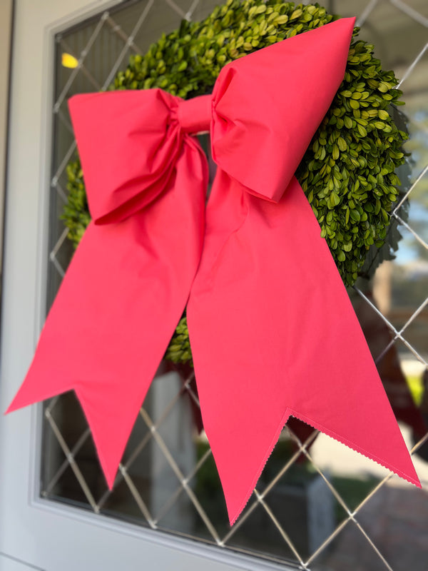 Large Coral Pink Summertime Bow