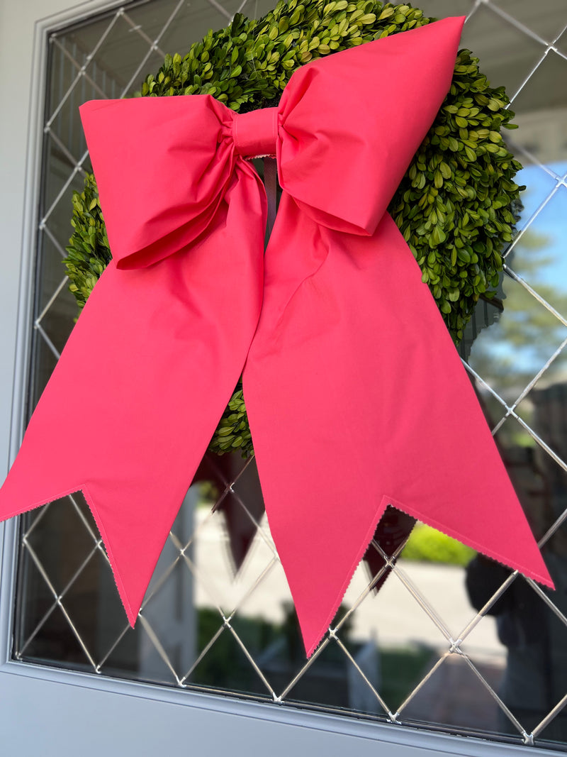 Large Coral Pink Summertime Bow